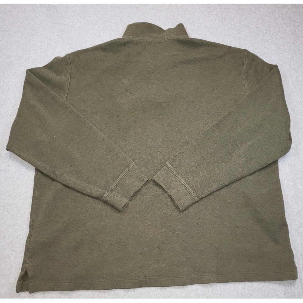 Polo Ralph Lauren Estate Rib Quarter Zip Sweater Mens Green Size XL Pullover - Picture 7 of 11